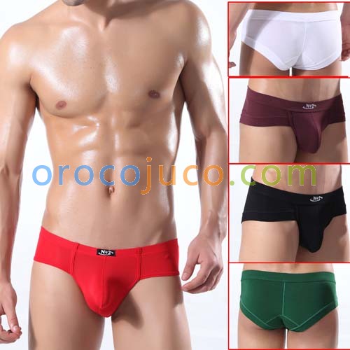 Low Rise Mens Modal Sexy U-Briefs underwear Briefs Shorts with Bulge Pouch MU306 M L XL