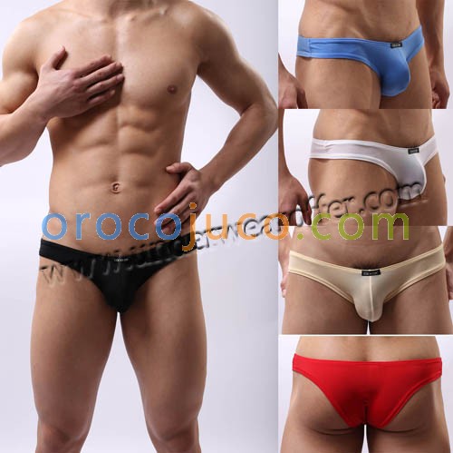 Cool Sexy Men’s Smooth & Thin Briefs Underwear Mini Bikini Boxer BriefsAsia Size M L XL 6 Colors For Chose AU371