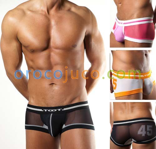 NEW U-Brief Sexy Men’s Gauze Underwear boxer brief Bulge Pouch MU837 S M L