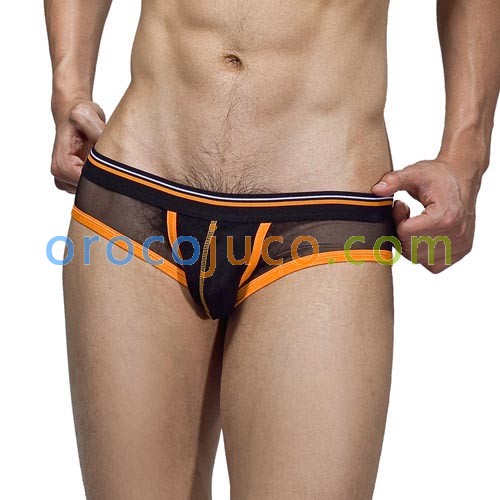 Sexy Men’s Mesh Underwear Boxers Briefs Size M L XL Black MU884