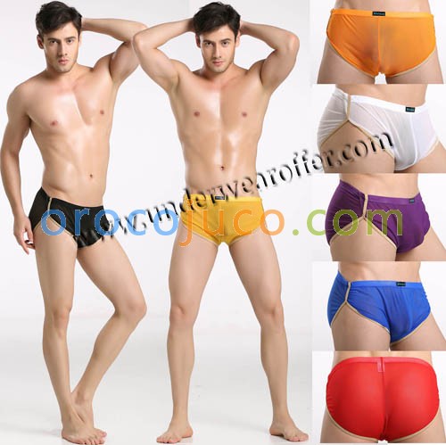 New Sexy Men’s See Through Mesh Sports Boxer Briefs Underwear Sheer Mini Bikini Bottoms Shorts Size S M L 8 Colors For Choose MU886