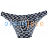 Colorful Checkered Men’s Soft Pouch Bikini Briefs Underwear Mini Briefs Pants MU215