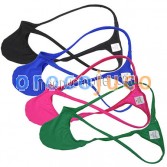 Raised Pouch Sexy's Men's Underwear Thongs Mini Bikini G-strings Elastic Stretch Shorts Pure Color Male Underpants