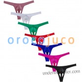 Sexy Männer Spandex Balls Loch Tanga Unterwäsche Elastische G-string Tanga Bikini T-back MU279X
