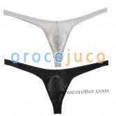 Männer 4 Way Stretch Thong Unterwäsche Eyelets Mesh Micro Trunk G String Hüfte T-back MU973