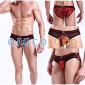 Sexy Herren Leopard Unterwäsche Briefs Shorts MU131