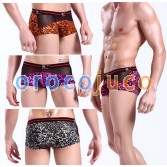 Sexy Herren Leopard Unterwäsche Briefs Boxer MU132