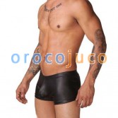 Mens sexy Kunstleder Boxershorts Hosen MU99