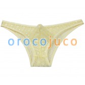Männer Jacquard Spitze Bikini Kurze Tasche Unterwäsche Diamant Solide Thong Briefs Hosen MU246X