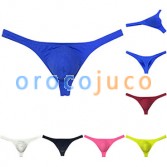 Men's Cotton Bikini Thong Enhance Bulge Pouch G-String Tangas Underwear