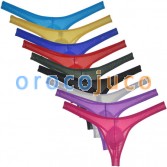 Men's See-through Mesh Cheek Thongs Underwear Pucker Posing Jockstrap Hipster Pant
