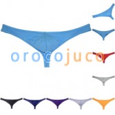 Men's Low-rise Enhancer Pouch Thong Underwear Bulge Bikini Breathable Tangas Underpants T-back