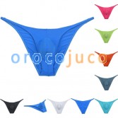 Men's Sports Bikini Imitation of the fishtail Briefs Underwear Posing Jockstrap Narrow Front Hipster T-back