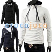 Men’s Stylish Slim Fit Jackets Hoodies 4 Size 3 Color MU1015