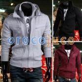 Men’s Stylish Slim Fit Jackets Coats 4 Color XS~L MU1023