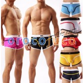 New Sexy Men’s Breathable Boxer Briefs Underwear Bulge Pouch Shorts Bottom Soft Boxers Size M L XL Offer  7 Color Available MU1923