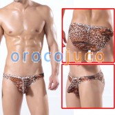 U-Briefs Sexy Leopard Herren Kleine Mesh Unterwäsche Briefs MU314 M L XL