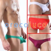 Sexy Männer Ausbeultasche Low Rise Unterwäsche Briefs Tanga mit Atemlöchern MU317 M L XL