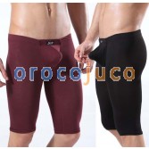 Mens Modal U-Briefs Unterwäsche halbe Shorts Boxer mit Stämmen verbessern Beutel MU327 M L XL