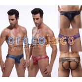 Sexy Männer Weiche Jeans Stil Tanga Unterwäsche Zurück Leer Kurze Tasche Backless Briefs Asien Größe M L XL XXL 5 Farben Für Wählen MU368