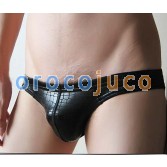 Low Rise Herren sexy Faux Krokodilleder Bikini Slip MU508 M L XL
