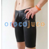 Low Rise Herren sexy Faux Krokodilleder kurze Hose MU509 M L XL