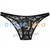 Männer Spitzen Bikini Slip Male Floral Branch Unterwäsche Sissy Pouch Mini Briefs kurze Hosen MU881X