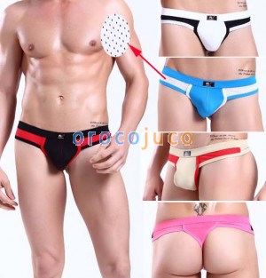 Sexy Männer gesundes Loch Unterwäsche Thong Briefs MU137