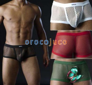 Sexy Mens große Mesh Unterwäsche Boxershorts MU76