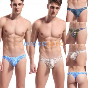 Neueste Marke Baumwolle Männer Muster Sexy Tanga Unterwäsche G-string Größe S M L XL MU1871