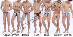 Men’S Sexy Cotton & Breath Hole Bulge Pouch Underwear Backless Brief MU1836