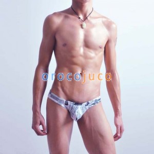 Sexy Men’s Underwear Briefs Shorts Newspaper print MU266