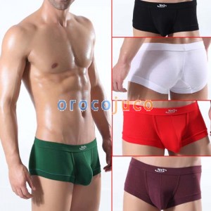 Mens Modal Low Rise U-Briefs Unterwäsche Boxer Brief mit Ausbeulung Beutel MU305 M L XL
