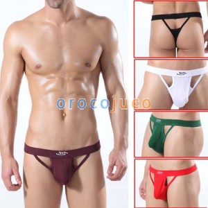 Mens Modal Sexy U-Briefs Unterwäsche Tanga mit Beutel T-Back MU308 M L XL