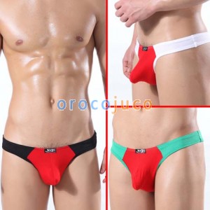 Herren U-Briefs Unterwäsche Modal mit Teil atmen Löcher T-Back MU311 M L XL