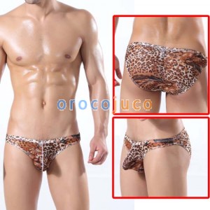 U-Briefs Sexy Leopard Herren Kleine Mesh Unterwäsche Briefs MU314 M L XL