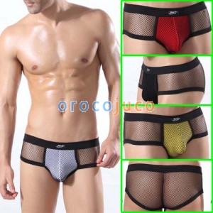 Durchsichtig Mens Sexy Big Mesh Unterwäsche Shorts Kurze MU321 M L XL