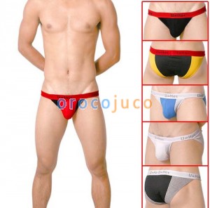 Gesundheit Loch Tanga Freiheit Sexy Herren Unterwäsche Thong Briefs MU505