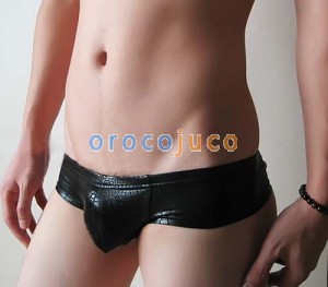 Low Rise Herren sexy Faux Krokodilleder Bikini Boxershorts MU507 M L XL