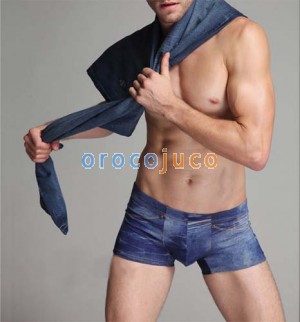 NEUE Männer sexy Jeans Blue Boxers Unterwäsche MU512 M L XL