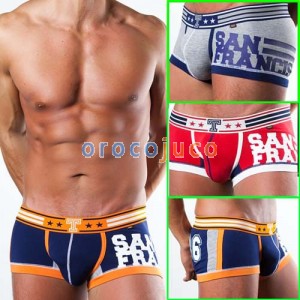 San Francisco U-Briefs Sexy Men’s Cotton Underwear boxer brief shorts MU831 M L XL