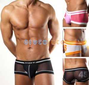 NEW U-Brief Sexy Men’s Gauze Underwear boxer brief Bulge Pouch MU837 S M L