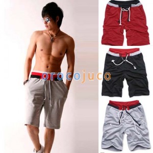 Koreanische Herren Jogging Jogger Casual halbe Hosen Shorts MU877