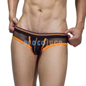 Sexy Men’s Mesh Underwear Boxers Briefs Size M L XL Black MU884