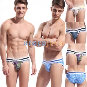 Neue Marke Baumwolle Männer Muster Sexy Briefs Unterwäsche Boxershorts Größe S M L XL MU1870