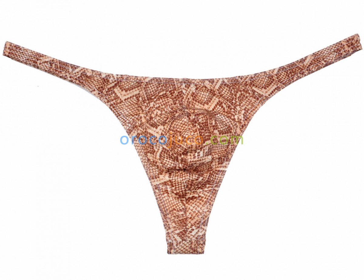 Men's Snakeskin Thong Underwear Pouch G-Strings jockstrap gay men thong jockstrap g string jock strap underwear MU393