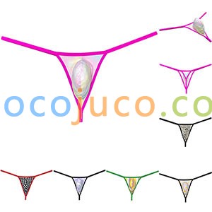 Men's Contour Pouch String Thong Underwear Ultra Exposure G-string Sexy Tangas