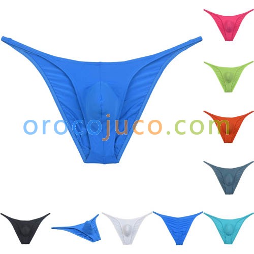 Men's Sports Bikini Imitation of the fishtail Briefs Underwear Posing Jockstrap Narrow Front Hipster T-back