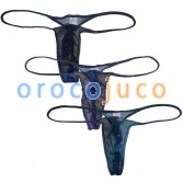 Sexy Men's Starry Sky Mesh Thong Underwear Slim Pouch String Mini Bikini T-Back Fashion Male Underpants Elastic Shorts