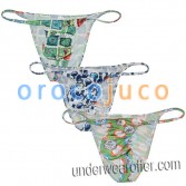 Hommes Cheeky Boxers Briefs Sous-Vêtements Big Pouch String Micro Bikini String Pantalon MU779